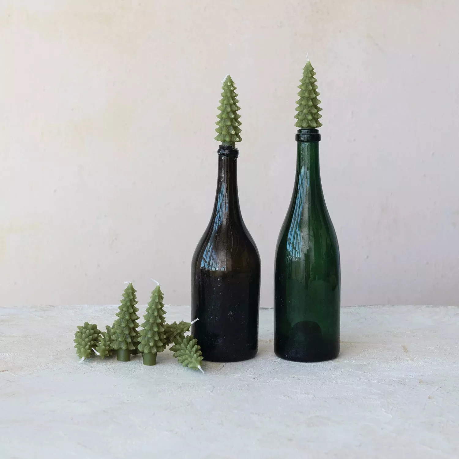 Tree Shaped Bottle Taper Candles