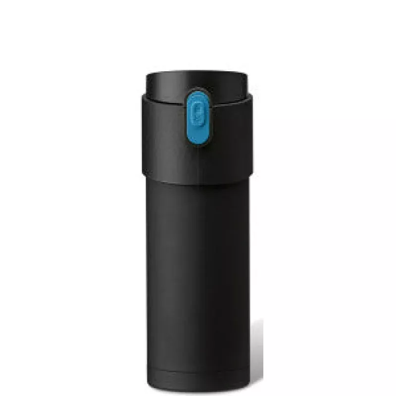 Trio Tea Travel Tumbler 12 oz|Black&Red&Silver