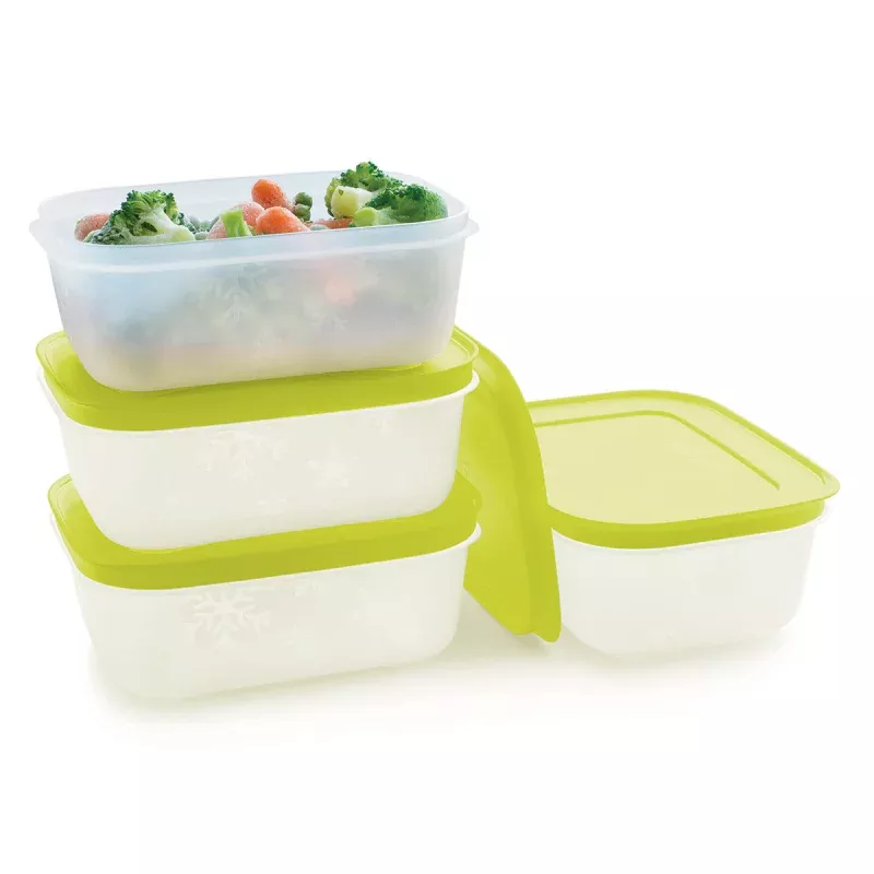 Tupperware Freezer Mates PLUS Small Shallow | 4-Piece Container Set