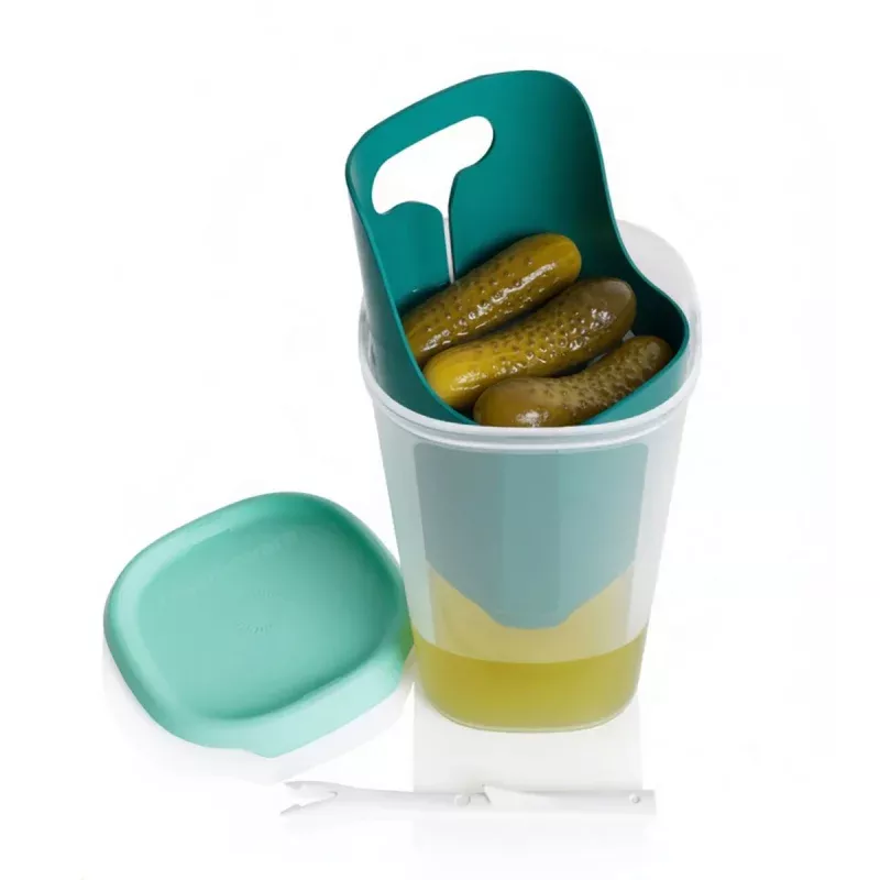 Tupperware One Touch Fresh Pick Me Up | Easy Pickle Access | 1.25 L / 5 Cups