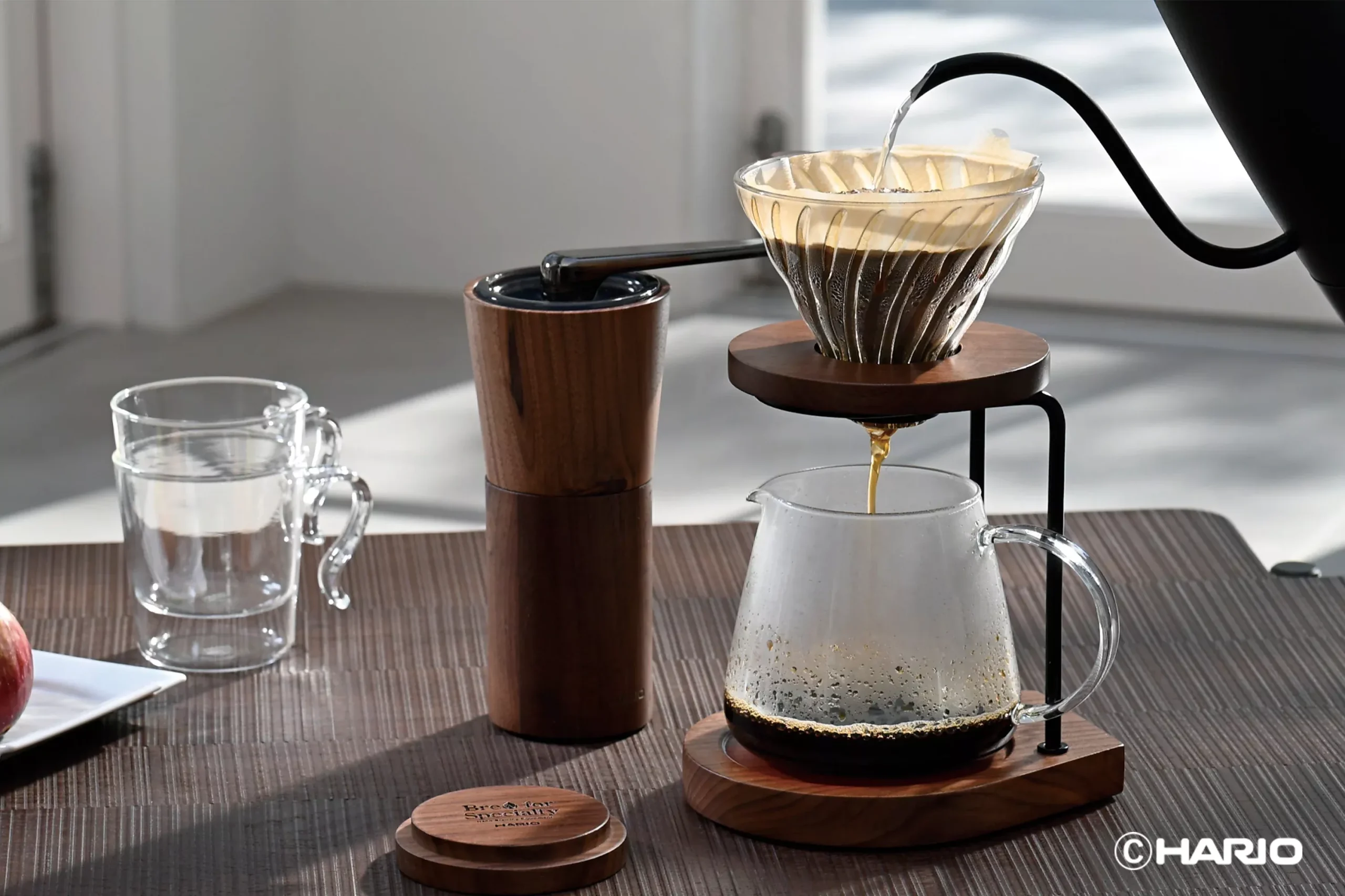 Walnut Series V60 Drip Stand 02 Set