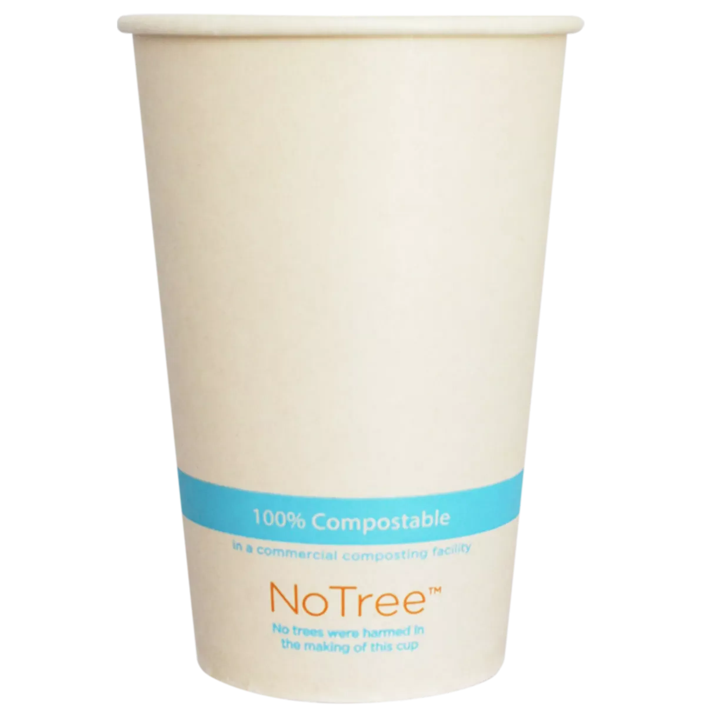 World Centric 16 oz Paper Cold Cup I No PFAS Added I 1000 per case