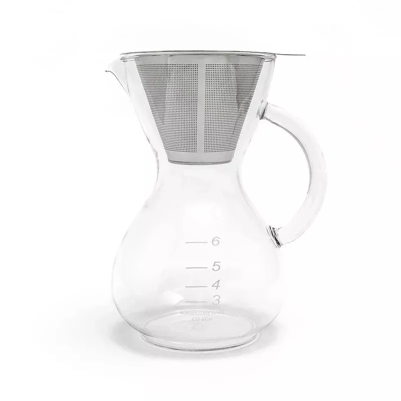 Yama Coffee Drip Pot w/ Glass Handle & Filter Cone - 30oz